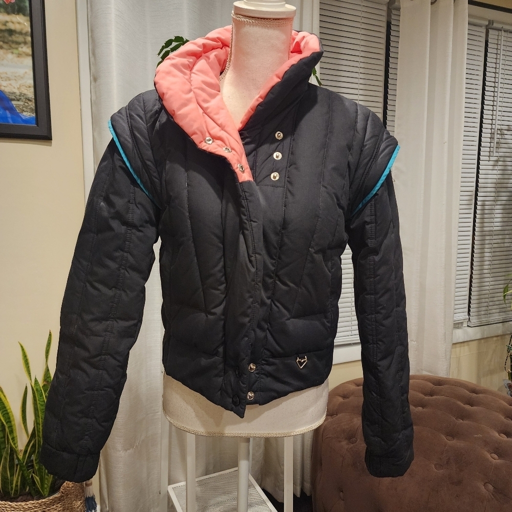 Obermeyer Women's Black Jacket with Heather Lining size 10